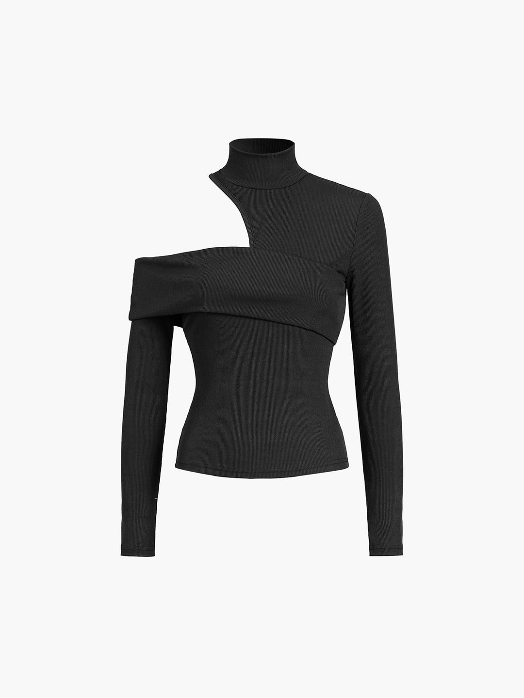 Ginevra | Top asymétrique à col montant