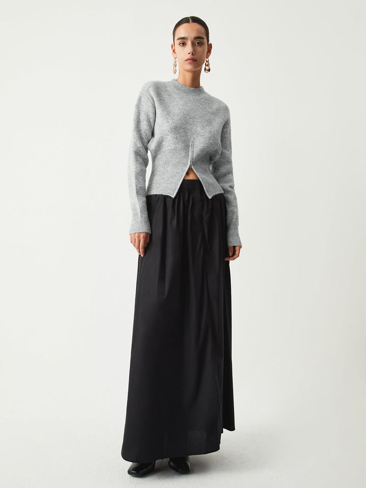 Rosalind | Pull en maille doux à demi-zip