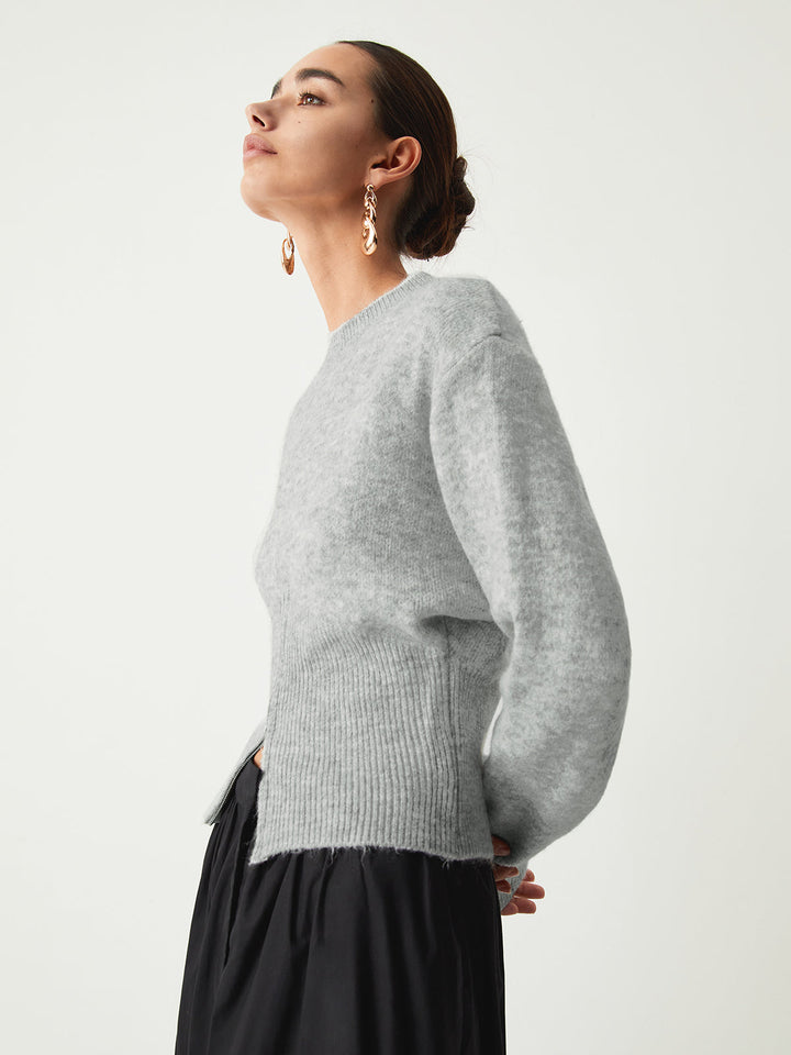 Rosalind | Pull en maille doux à demi-zip