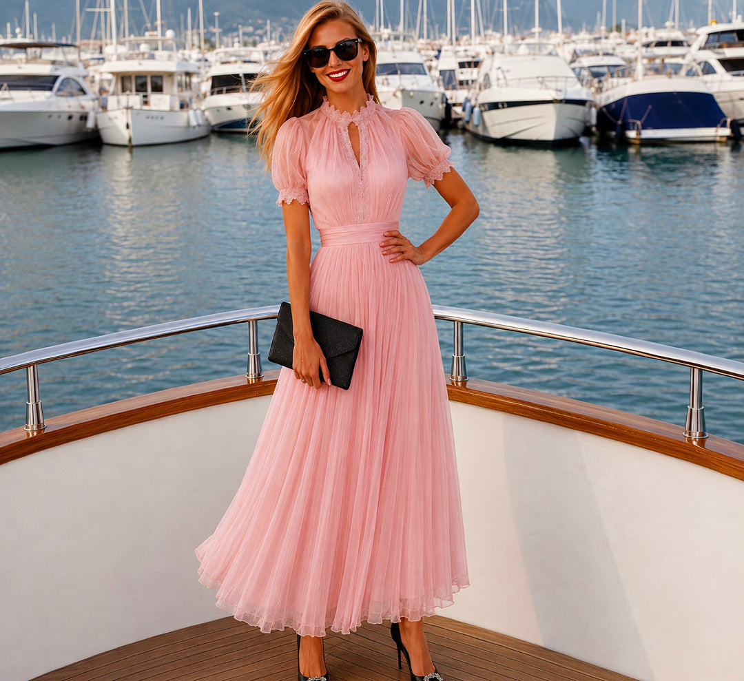 Lamberty™ | Robe en Chiffon Élastique