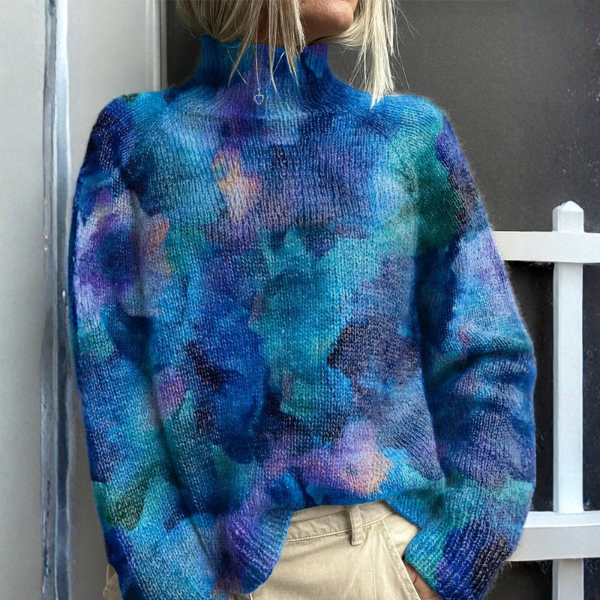 Celeste | Pull douillet à col montant