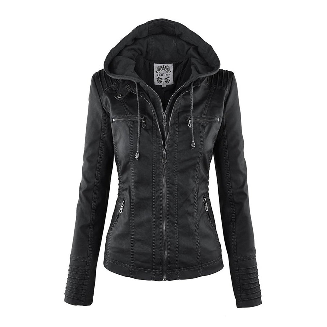 Callista | Veste moto élégante à capuche
