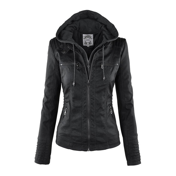 Callista | Veste moto élégante à capuche