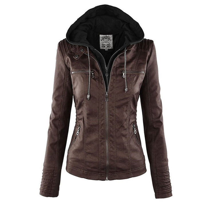 Callista | Veste moto élégante à capuche