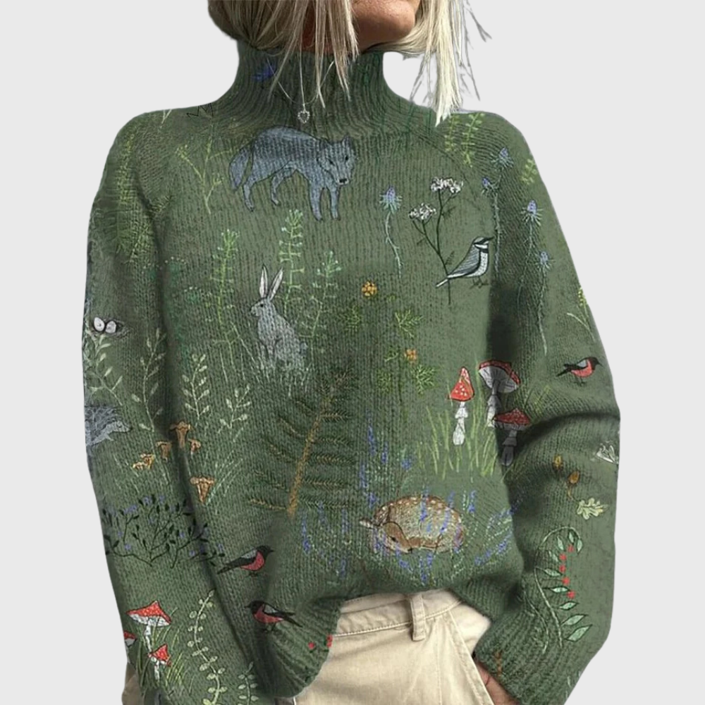 Guinevere | Pull en maille douillet à col montant