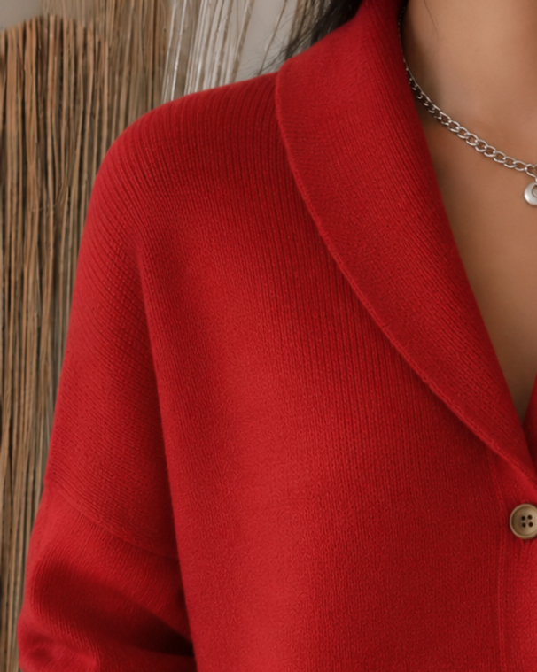 Sidonie | Cardigan à Col Boutonné