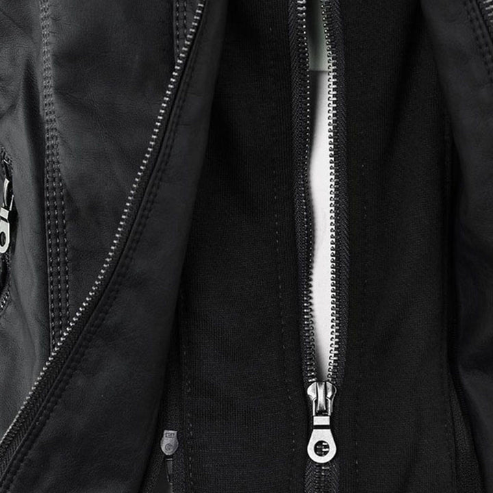 Callista | Veste moto élégante à capuche