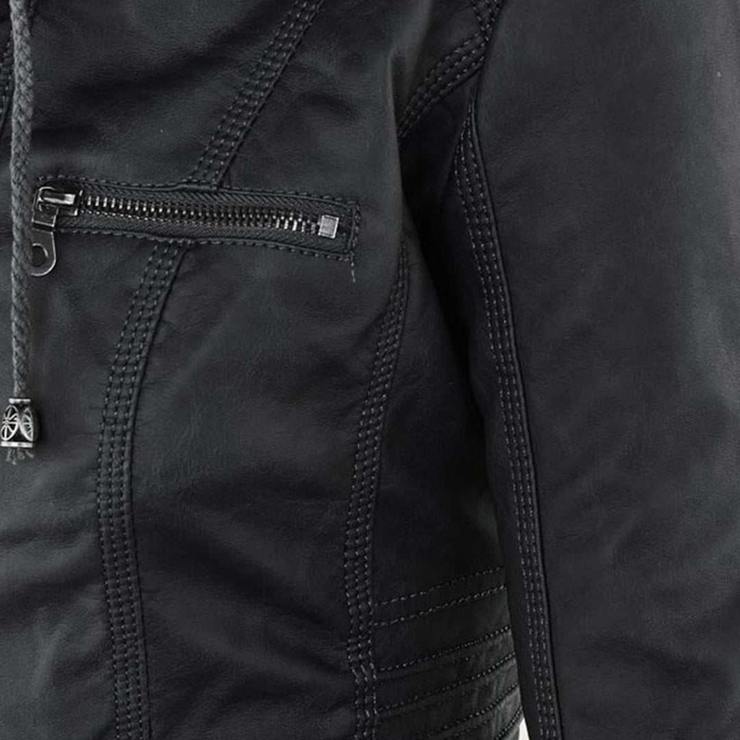 Callista | Veste moto élégante à capuche