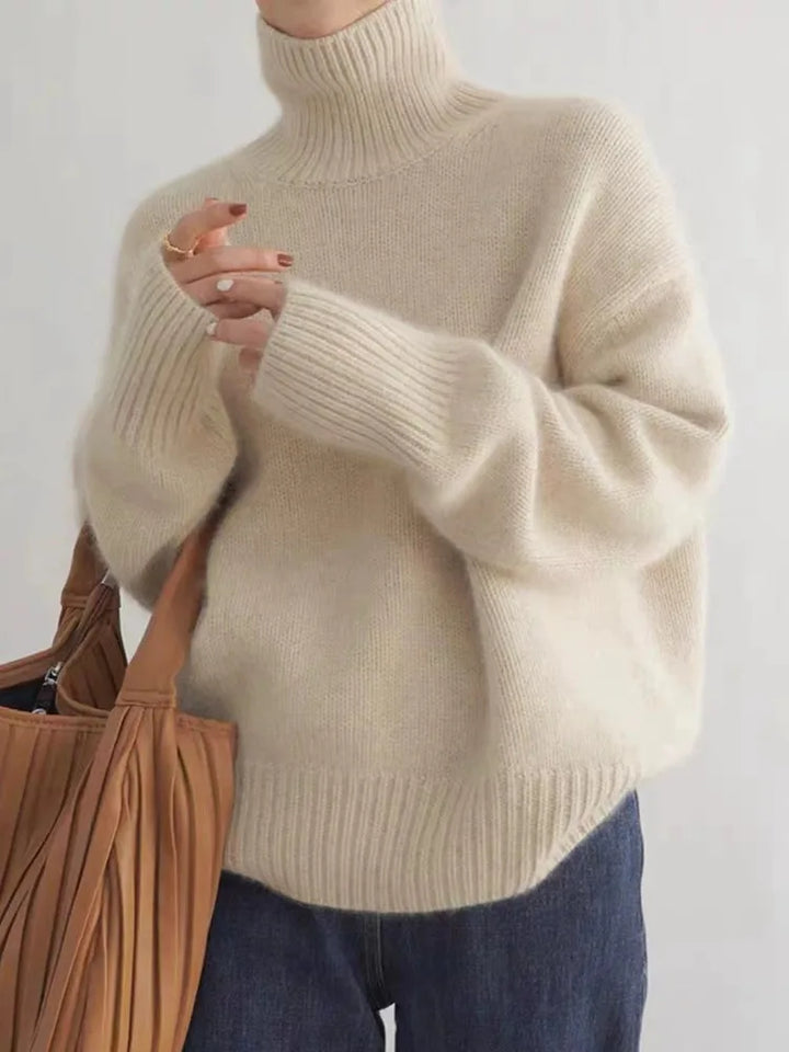Nathalie | Pull Col Roulé Oversize