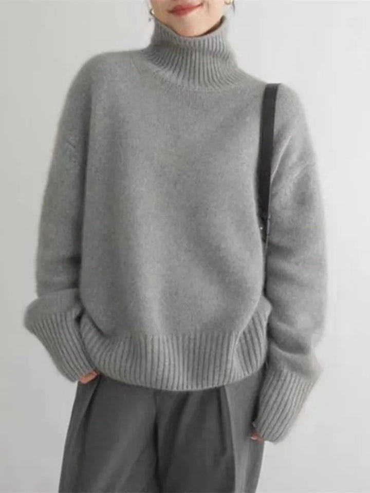Nathalie | Pull Col Roulé Oversize