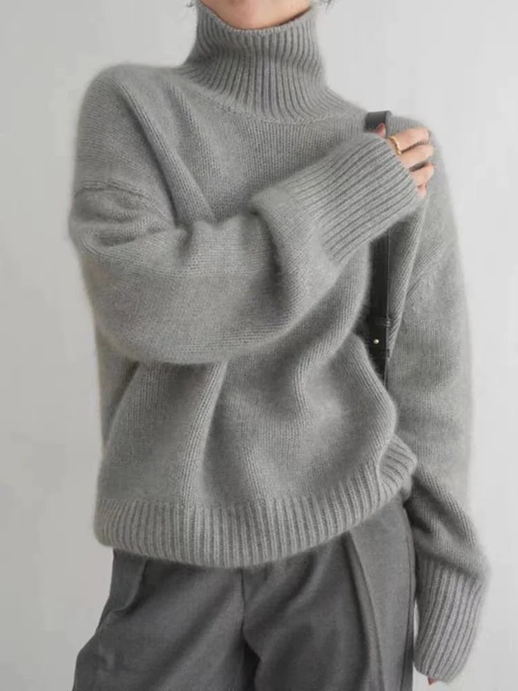 Nathalie | Pull Col Roulé Oversize