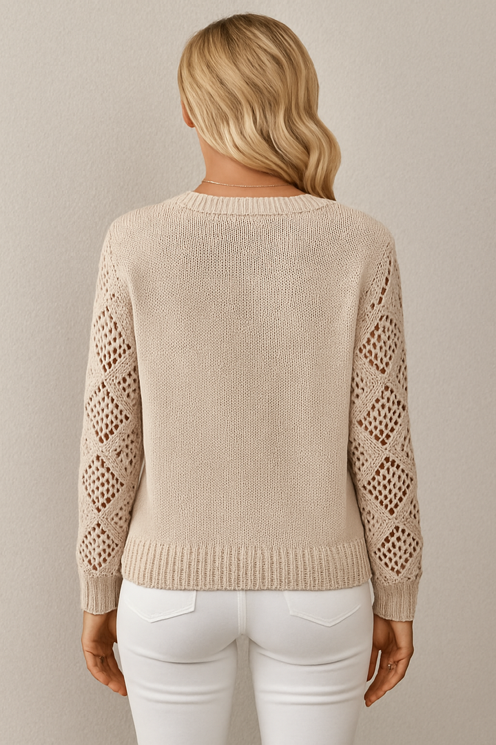 Claudia | Pull en maille ajourée