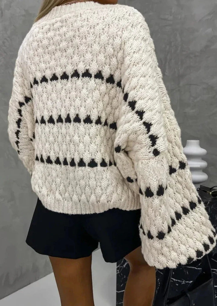 Faye | Pull à col rond texturé