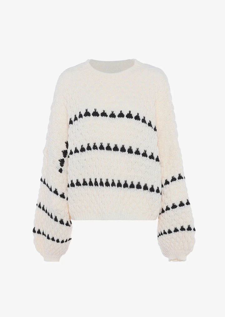 Faye | Pull à col rond texturé