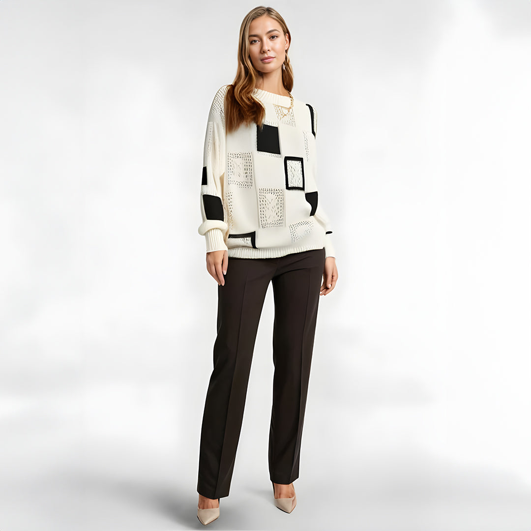 Freya | Pull douillet à motifs