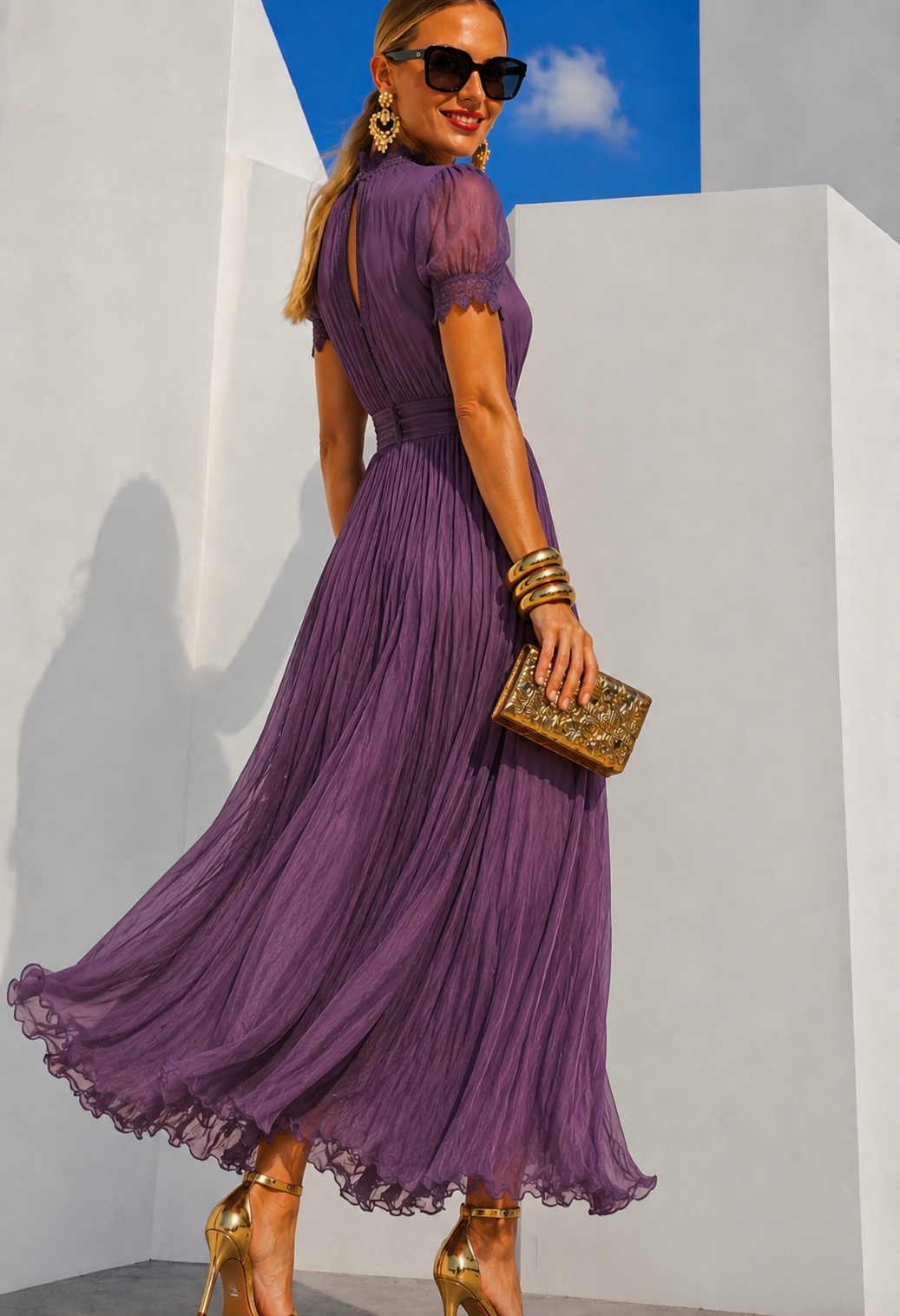 Lamberty™ | Robe en Chiffon Élastique