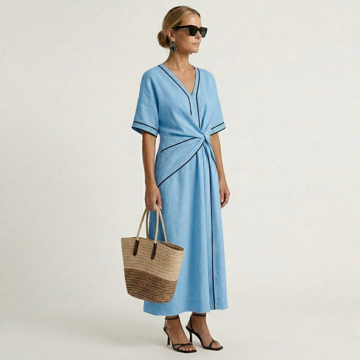 Mila | Robe élégante cintrée à la taille pour un style de vacances sans effort