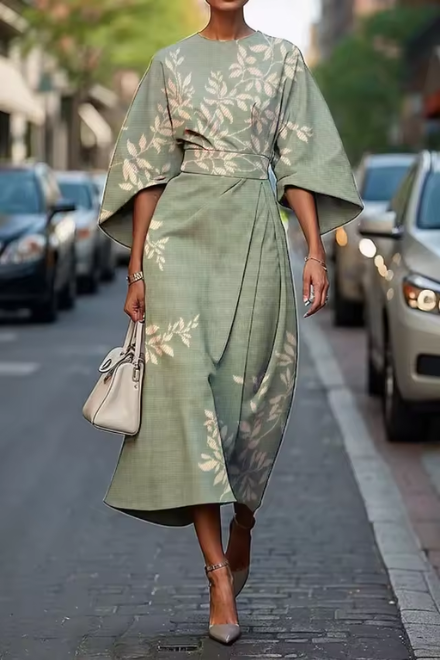 Moxlan | Robe élégante à imprimé floral