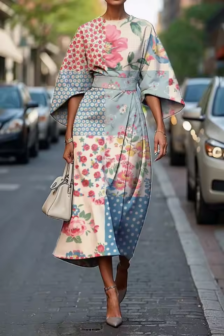 Moxlan | Robe élégante à imprimé floral
