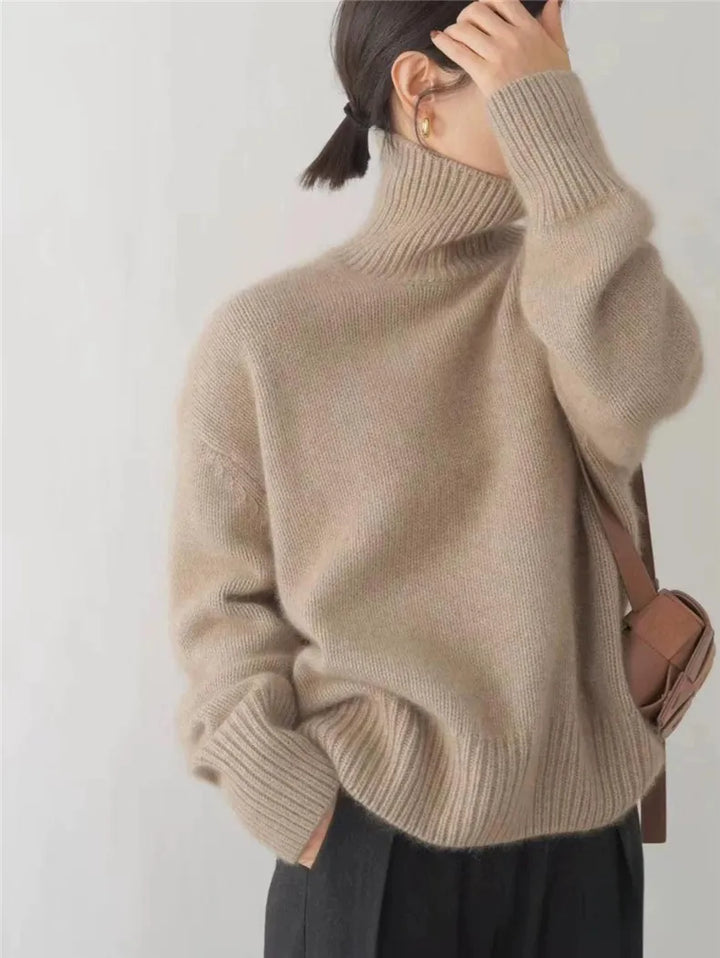 Nathalie | Pull Col Roulé Oversize