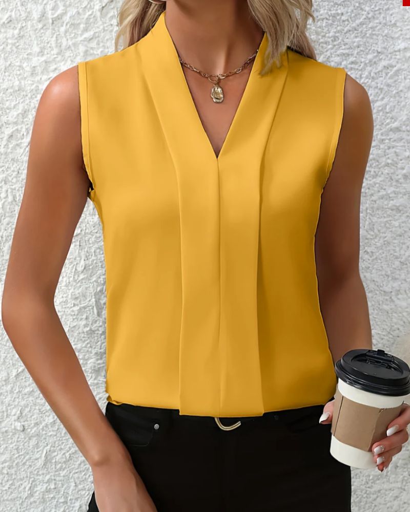 Nicole | Top décontracté ample à col en V