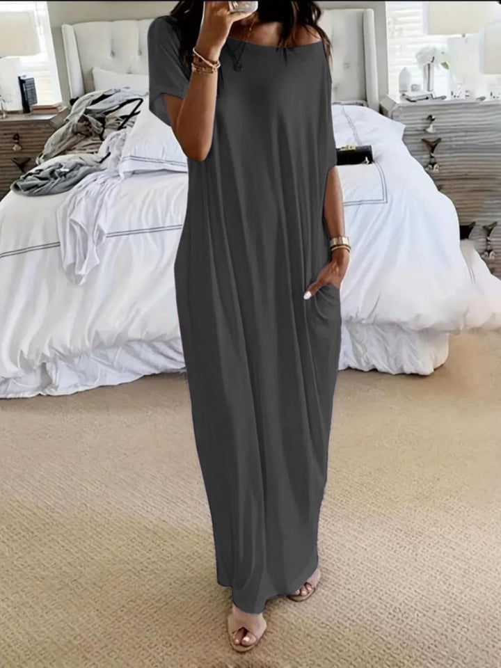 Elowen™ | Robe Oversize Épaule Dénudée