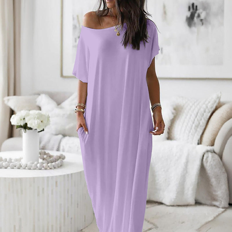Elowen™ | Robe Oversize Épaule Dénudée