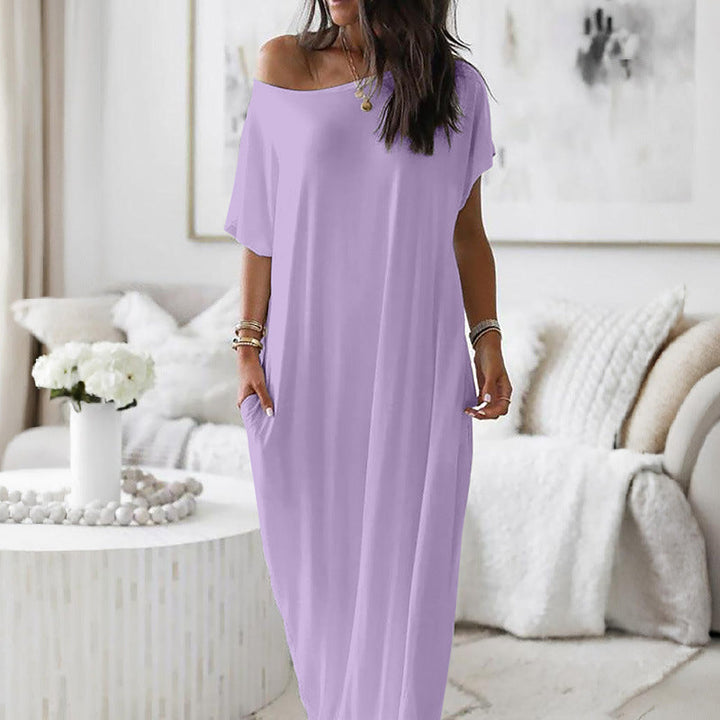 Elowen™ | Robe Oversize Épaule Dénudée