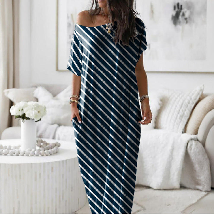 Elowen™ | Robe Oversize Épaule Dénudée