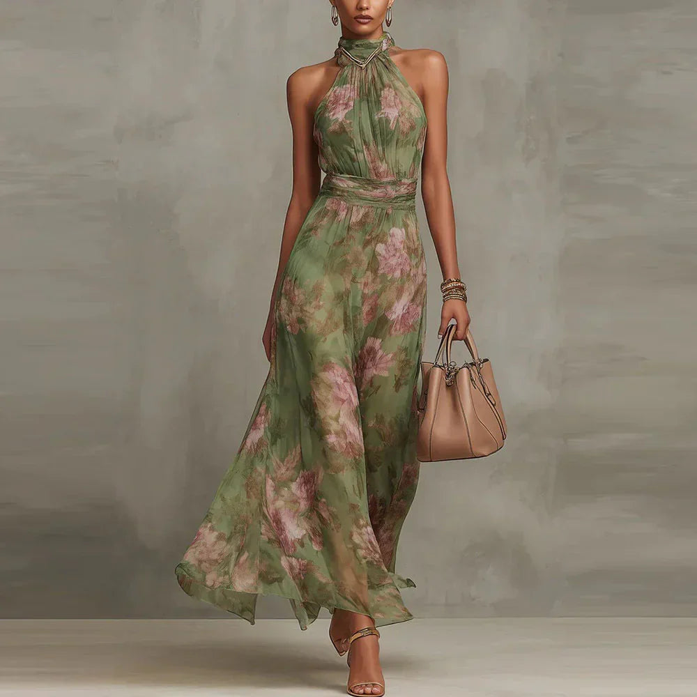Vanna | Robe Maxi à Bretelles Florale