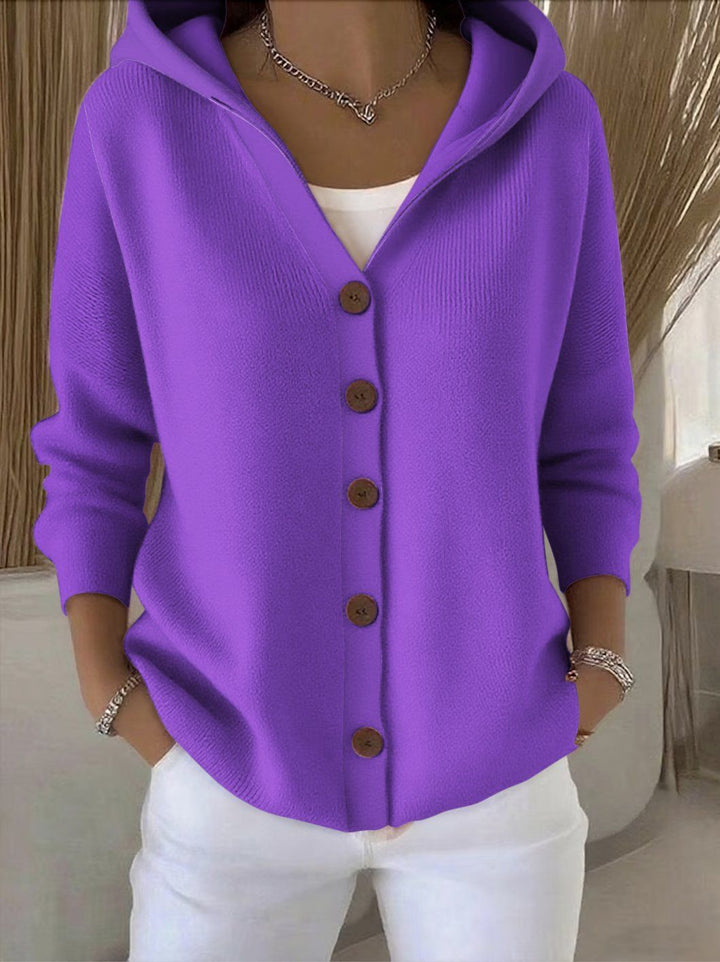 Roseline | Veste en Tricot avec Capuche