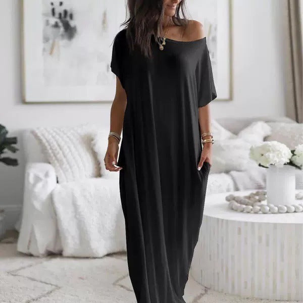 Elowen™ | Robe Oversize Épaule Dénudée