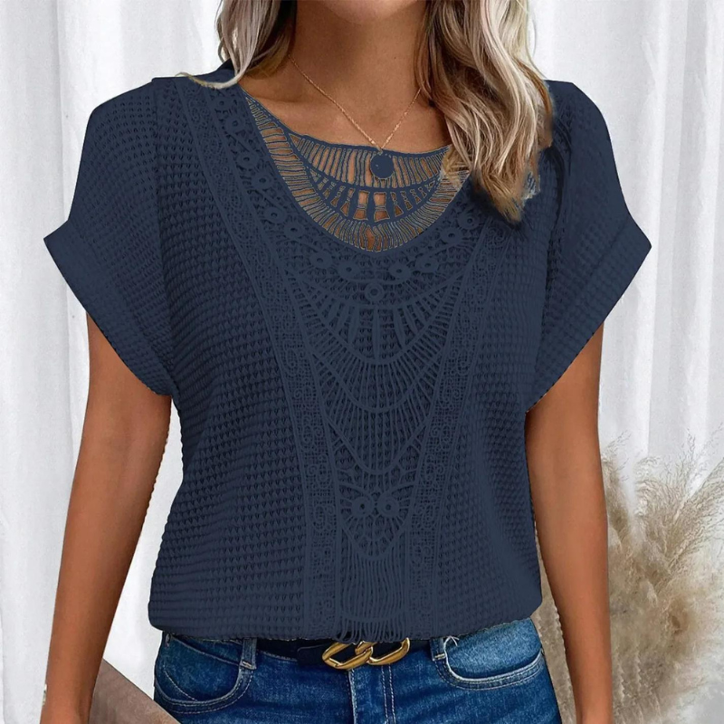 Sandrine | Haut en Maille Dentelle