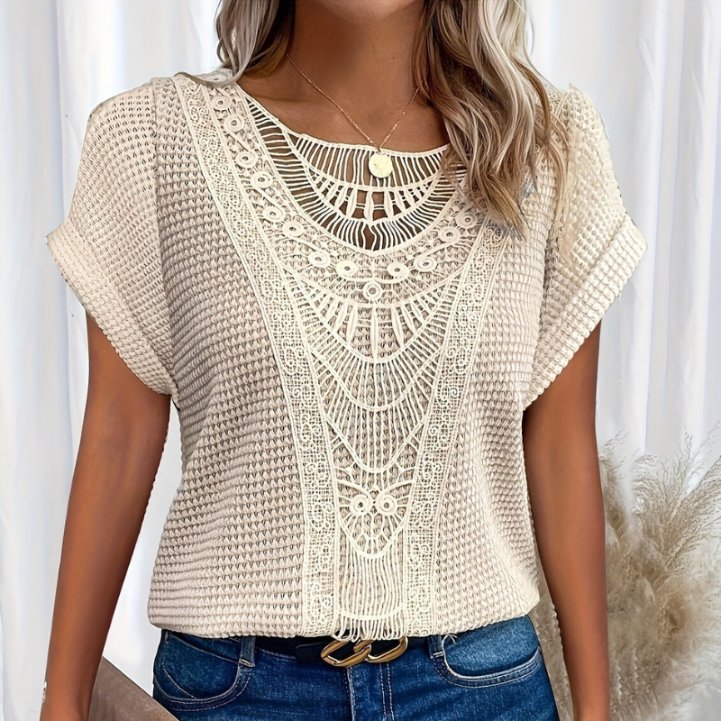 Sandrine | Haut en Maille Dentelle
