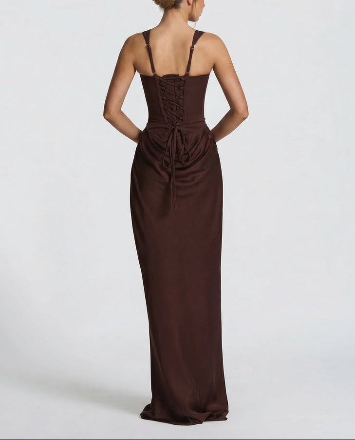 Sienna | Robe longue élégante à corset