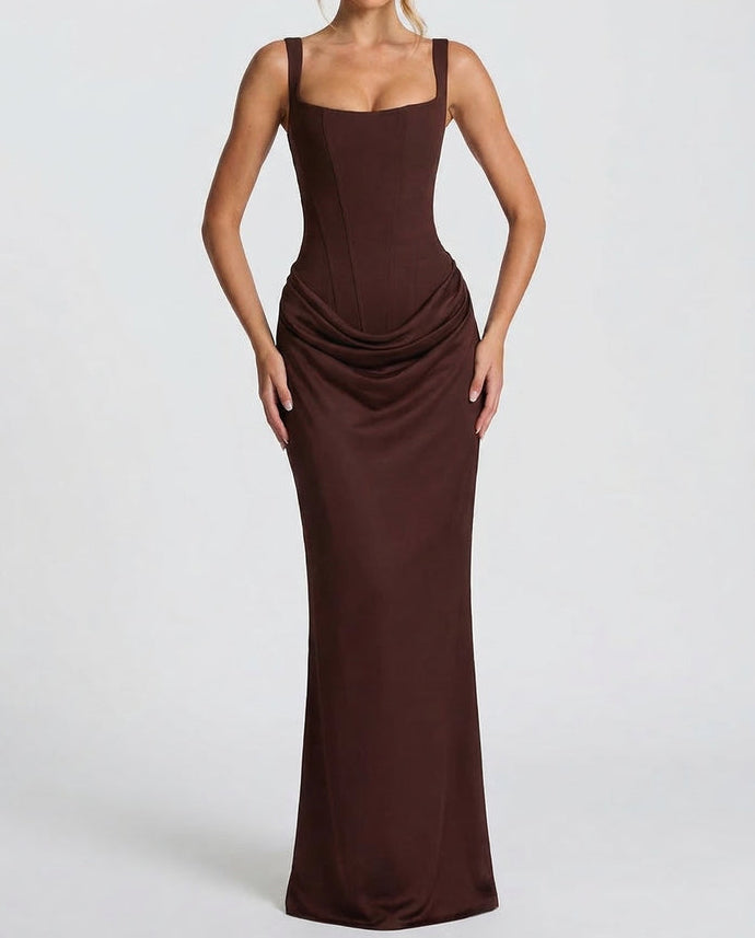 Sienna | Robe longue élégante à corset