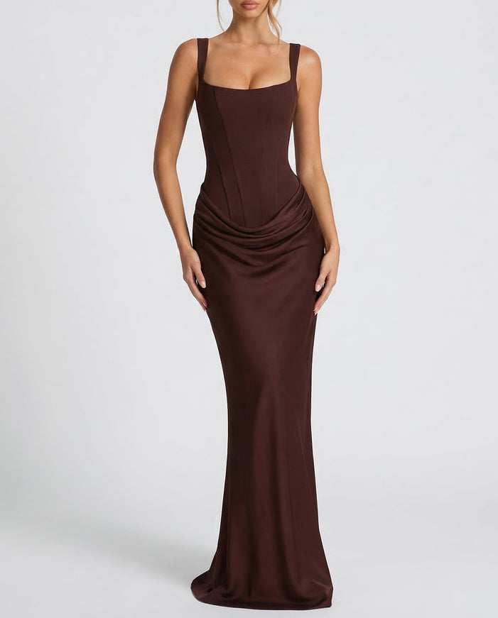 Sienna | Robe longue élégante à corset