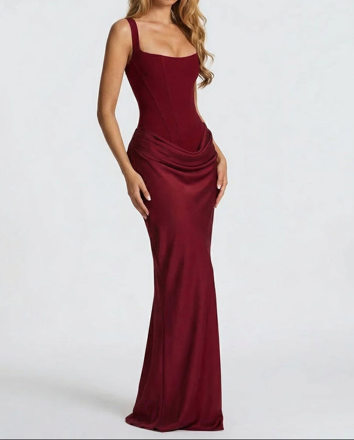 Sienna | Robe longue élégante à corset