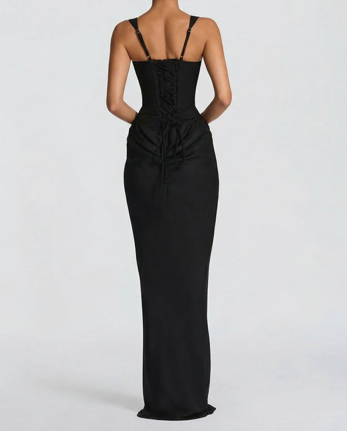 Sienna | Robe longue élégante à corset