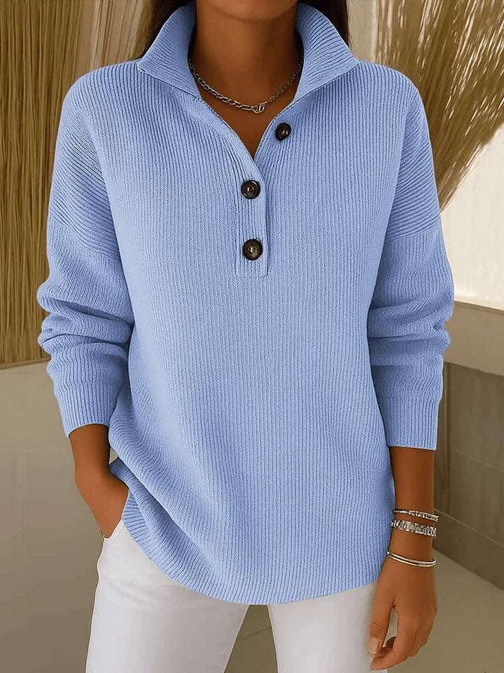 Amandine | Polo en Jersey avec Col V