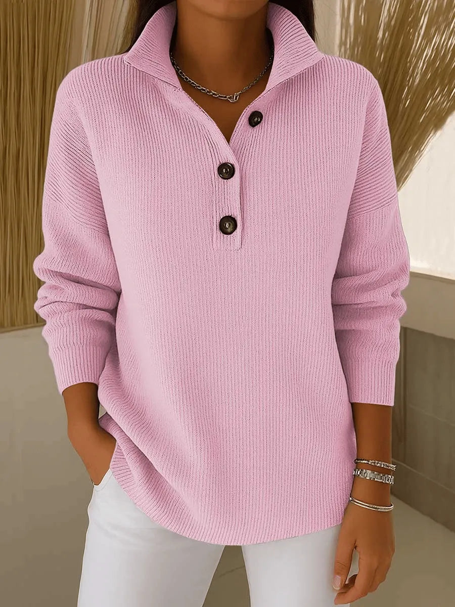 Amandine | Polo en Jersey avec Col V