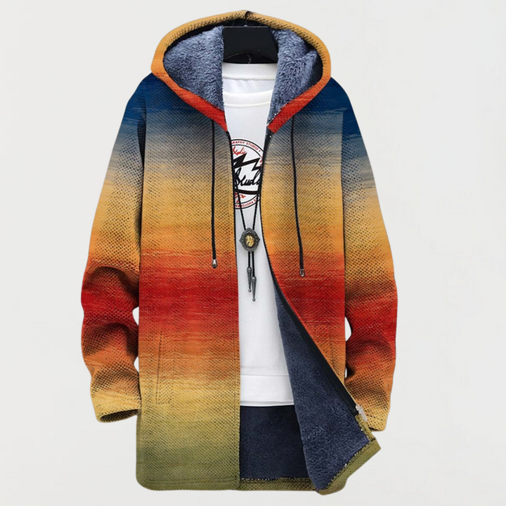Rory | Manteau à motif dégradé de coucher de soleil