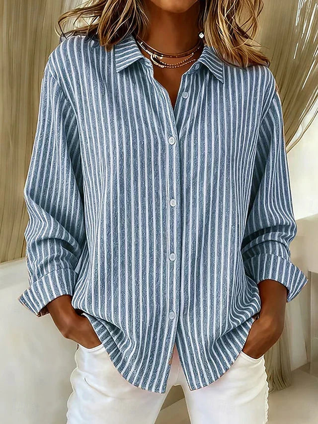 Ghislaine | Chemise Rayée avec Boutons