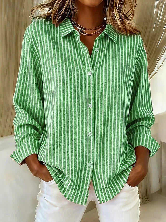 Ghislaine | Chemise Rayée avec Boutons