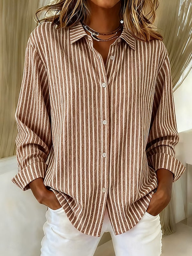 Ghislaine | Chemise Rayée avec Boutons