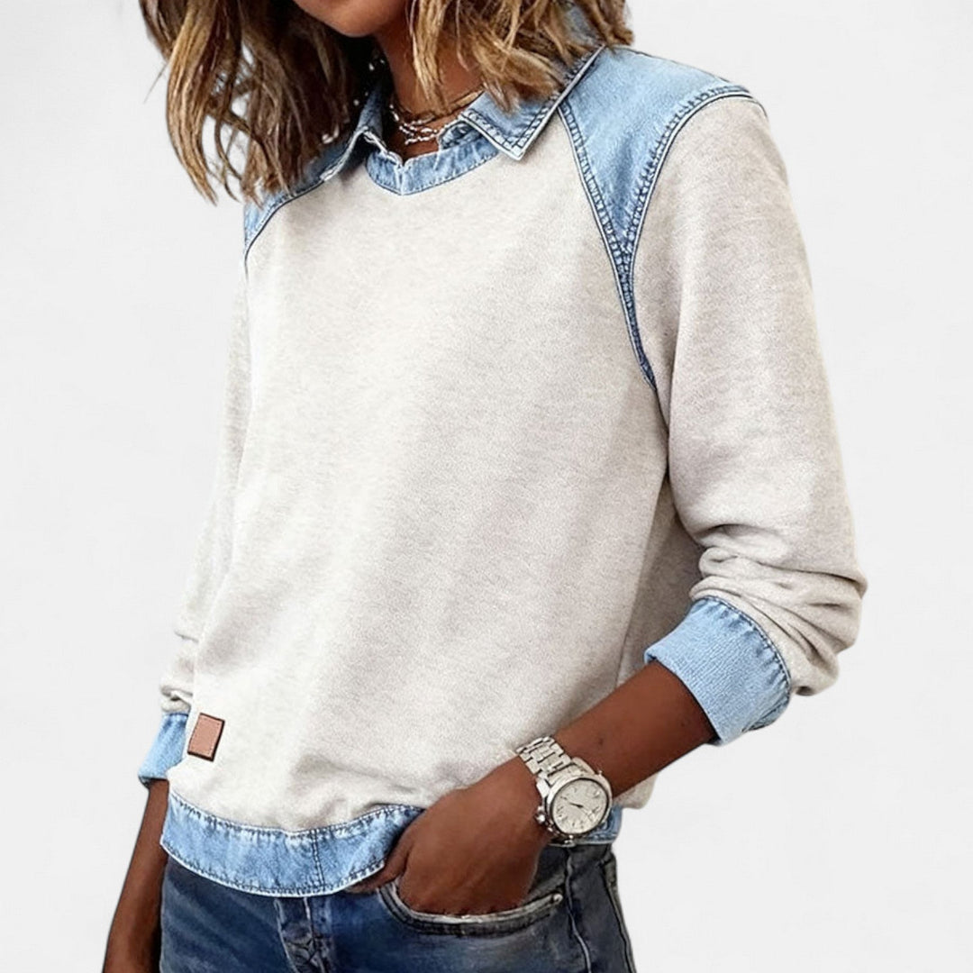 Gloria | Pull à empiècements contrastés