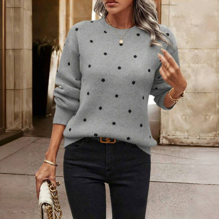 Marigold | Pull en maille douillet à pois