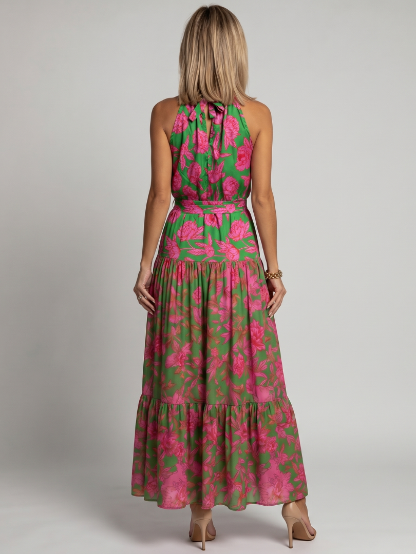 Rowen™ Robe midi dos-nu drapée