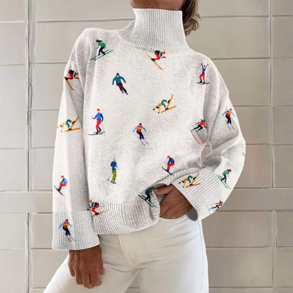 Heidi | Pull à col roulé fantaisie