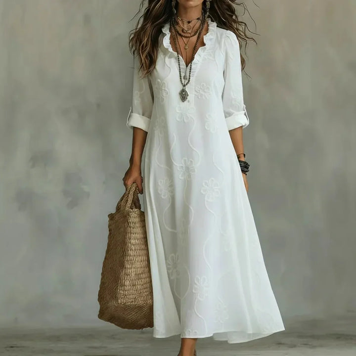 Bobbie - Robe longue fleurie pour les journées d’été